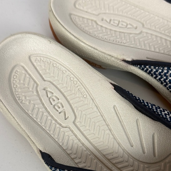 Keen Kona Dark Blue Light Beige Arch Support Metatomical Flip-Flops Size 9 - Picture 4 of 10